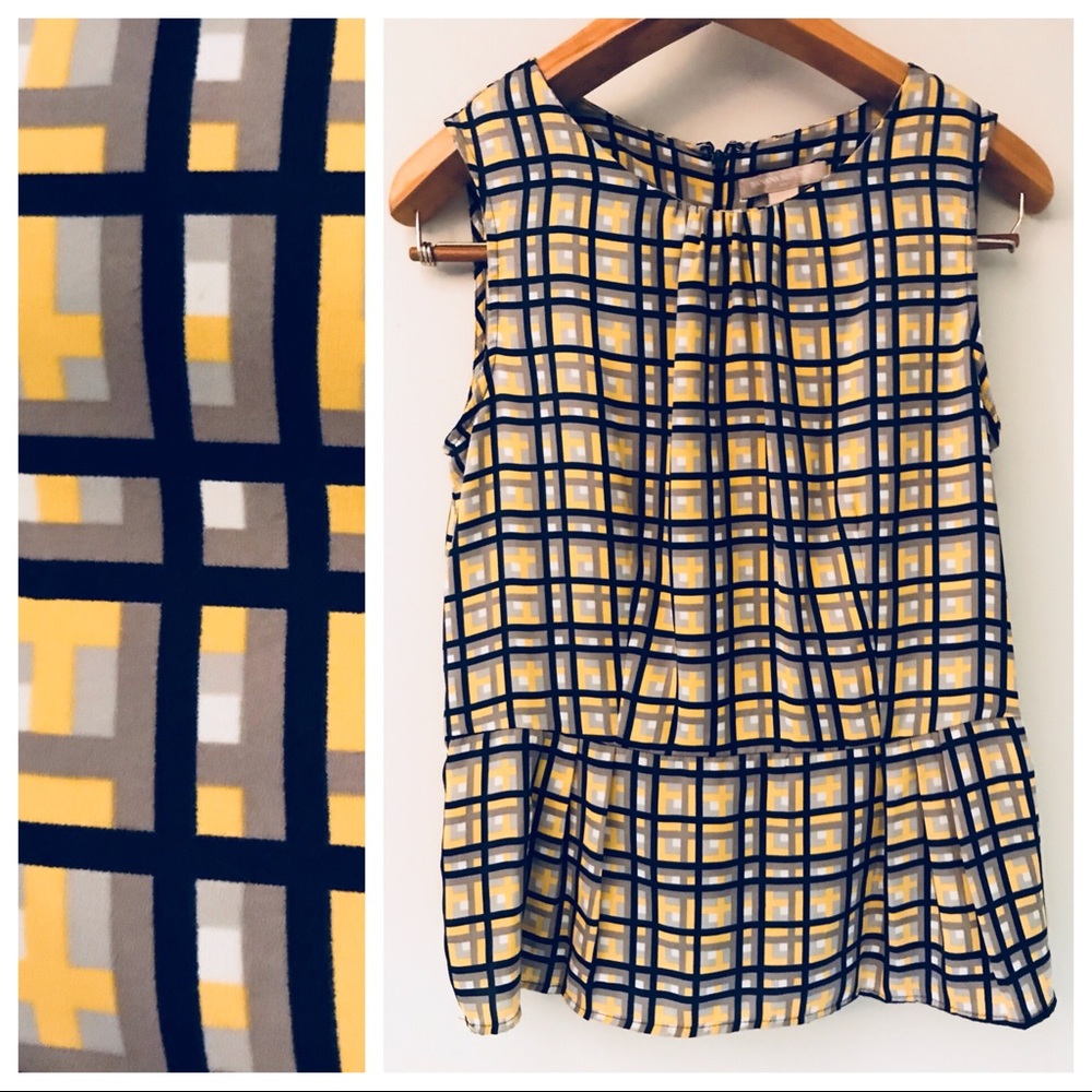 Banana Republic zipper back sleeveless blouse sz 8